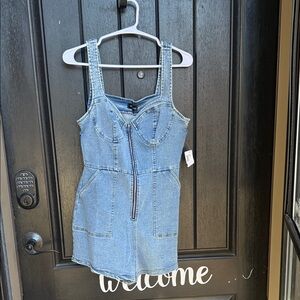 French Kyss Blue Denim Jumpsuit